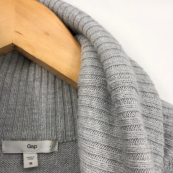 Gap Womens Wool Blend Funnel Neck Tunic Sweater M - Picture 7 of 8